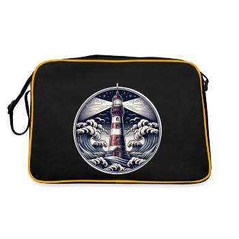Lighthouse - Retro Bag - black/gold - Back