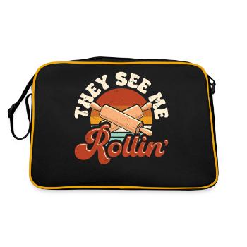 Bake - Retro Bag - black/gold - Back