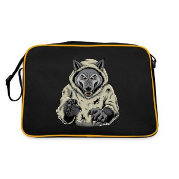 Wolf in Sheep's Clothing - Strength and Cunning - Retro Bag - black/gold - Back
