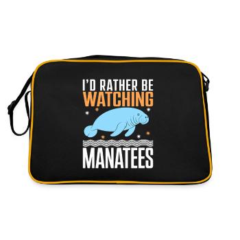 Manatee - Retro Bag - black/gold - Back