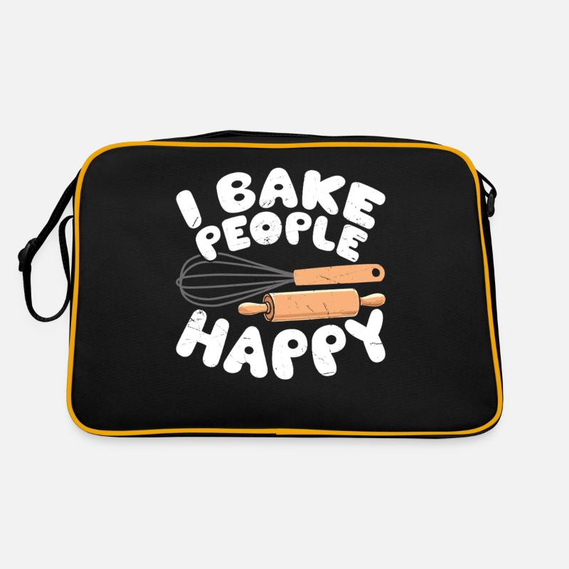 Backen Bäcker Bäckerei Retro Tasche