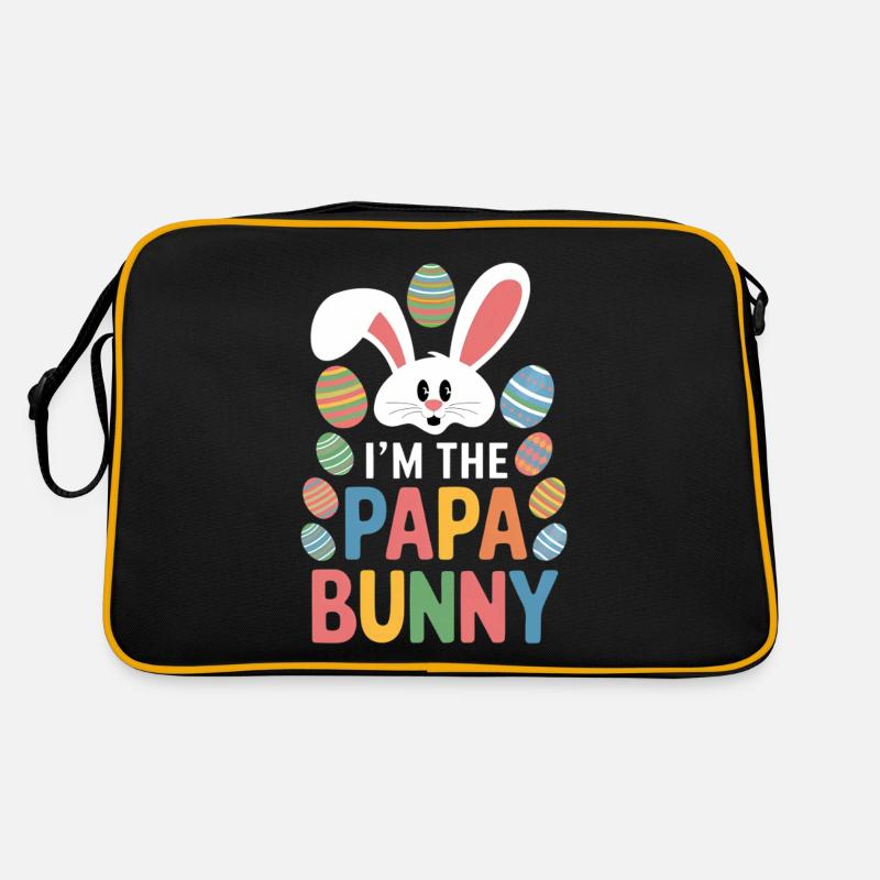 Drôle de lapin de Pâques papa Conception de Pâques Sac Retro
