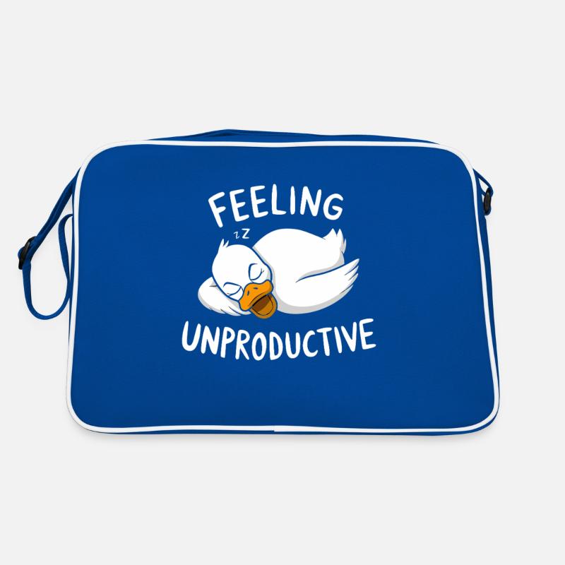 Feeling Unproductive Relaxing Duck Retro Bag