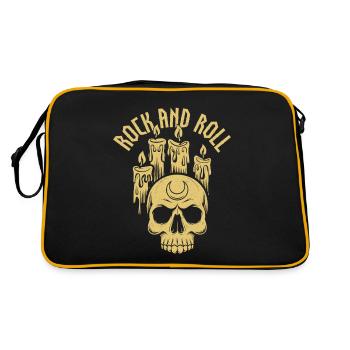 Rock And Roll - Retro Bag - black/gold - Back
