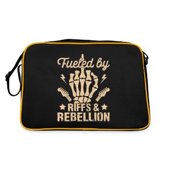 Rock And Roll - Retro Bag - black/gold - Back