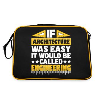Architect - Retro Bag - black/gold - Back