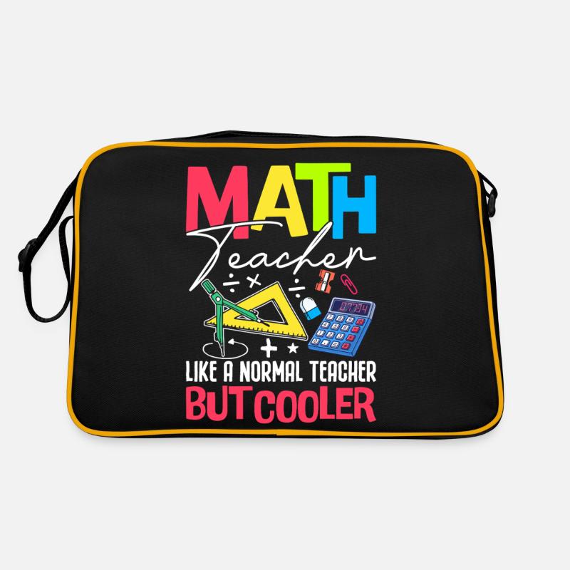 MATH TEACHER Retro Tasche