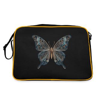 Butterfly Code: Cyber Beauty of Nature and - Retro Bag - black/gold - Back