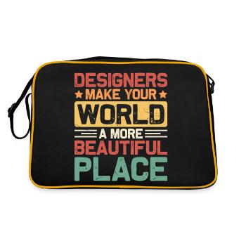 Designer - Retro Bag - black/gold - Back