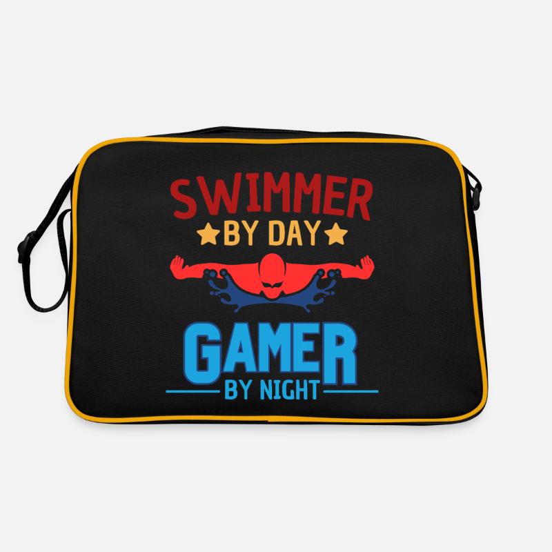 Swimmers by day, gamers by night Retro Bag