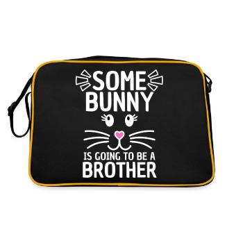 Funny Easter Saying Brother Easter - Retro Bag - black/gold - Back