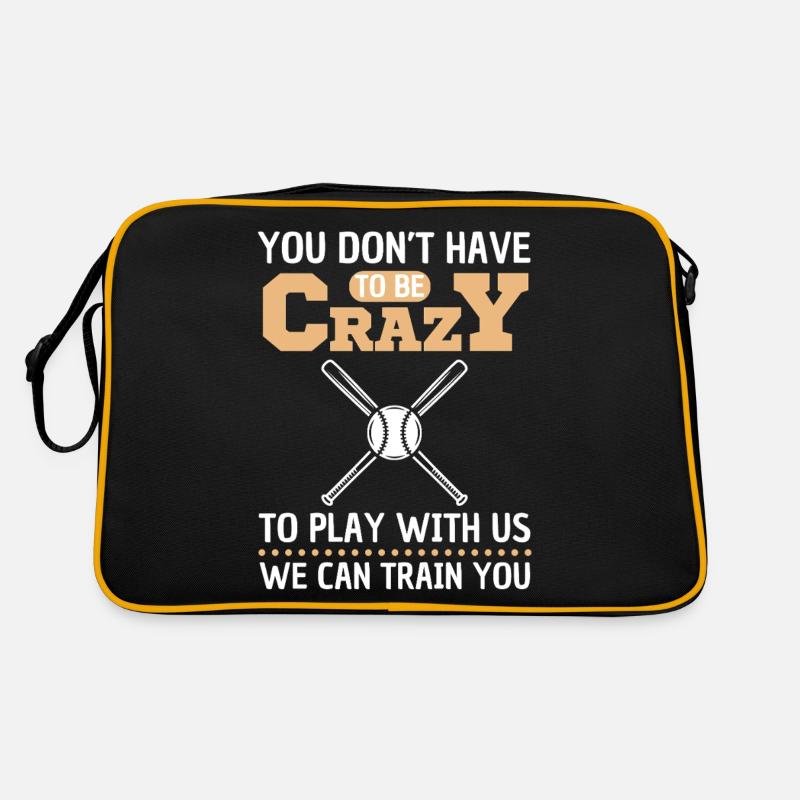 Lustiger Baseball Spruch Baseball Team Retro Tasche