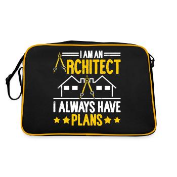 Architect - Retro Bag - black/gold - Back
