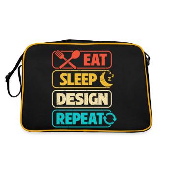 Architect - Retro Bag - black/gold - Back