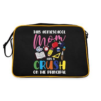 Cette maman qui fait l’école à la maison a le béguin pour le - Sac Retro - noir/or - Dos