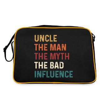 L’oncle l’homme Le mythe La mauvaise influence - Sac Retro - noir/or - Dos