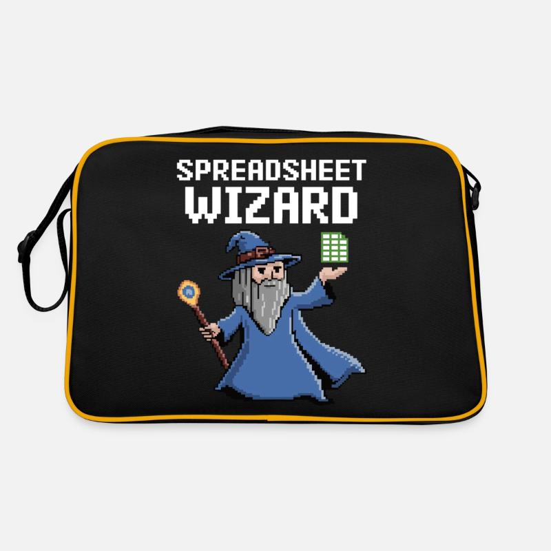 Tabellenkalkulations-Assistent Lustiger Controller Buchhalter Retro Tasche
