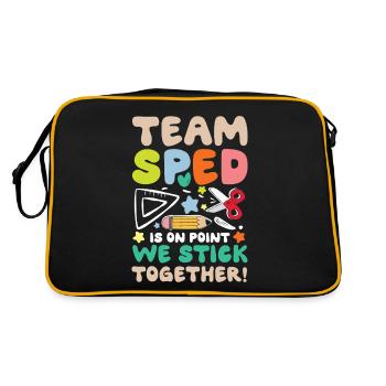 Team SPED Special Education Cohesion - Retro Bag - black/gold - Back