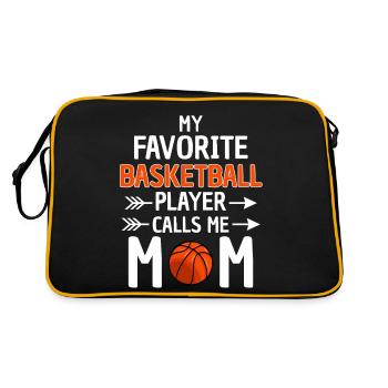 Maman joueuse de basket-ball Maman basketteuse - Sac Retro - noir/or - Dos