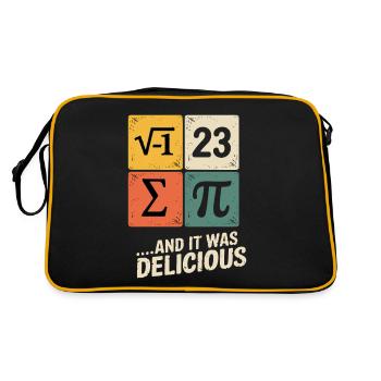 Pi Math - Retro Bag - black/gold - Back