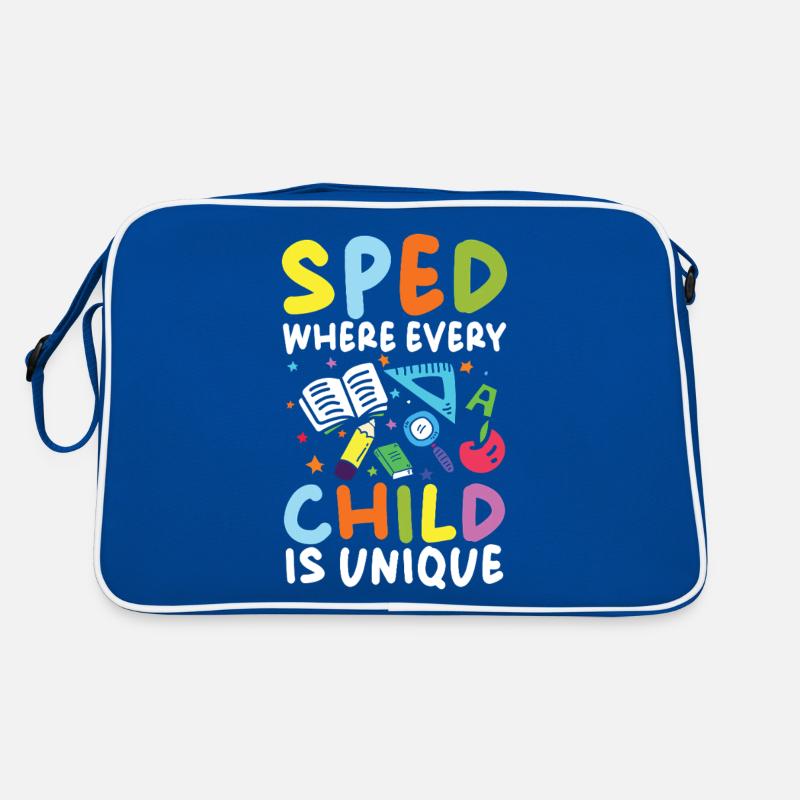 Special education where every child is unique Retro Bag