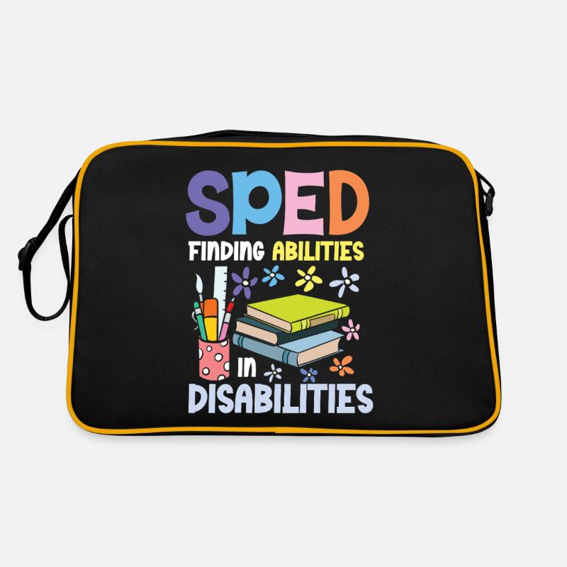 Éducation spécialisée : Capacités en situation de handicap - Sac Retro - noir/or