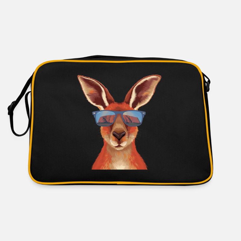 Kangourou cool avec des lunettes de soleil Sac Retro