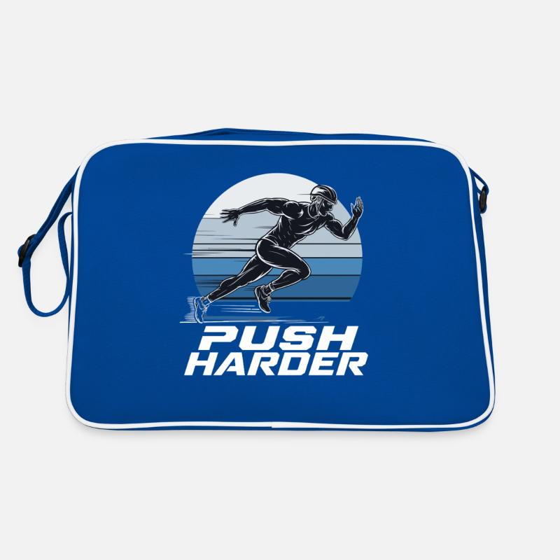 Courir Courir Pousser Plus Motivation Pour La Compétition Sac Retro
