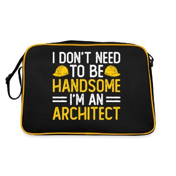 Architect - Retro Bag - black/gold - Back