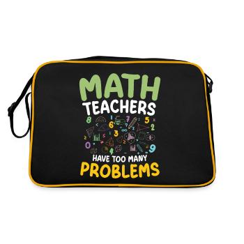 Math teachers have too many problems with STEM education - Retro Bag - black/gold - Back