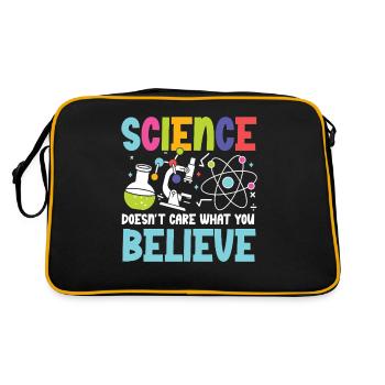 La science est indépendante : promouvoir l’enseignement des STIM - Sac Retro - noir/or - Dos