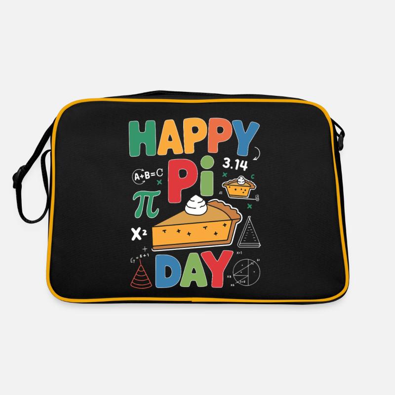 Happy Pi Day - Retro Tasche - Schwarz/Gold