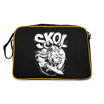 Skol guerrier viking avec épée et casque en - Sac Retro - noir/or - Dos