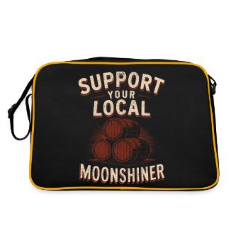 Soutenez votre alcool maison Moonshiner local - Sac Retro - noir/or - Dos