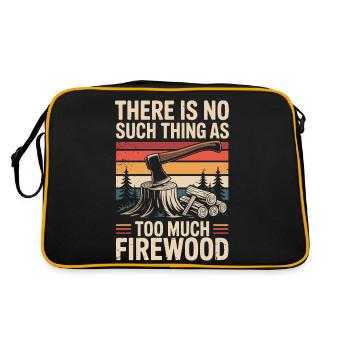 Il n’y a pas trop de bois de chauffage - Sac Retro - noir/or - Dos