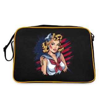 Pin-up rétro au look marine avec - Sac Retro - noir/or - Dos