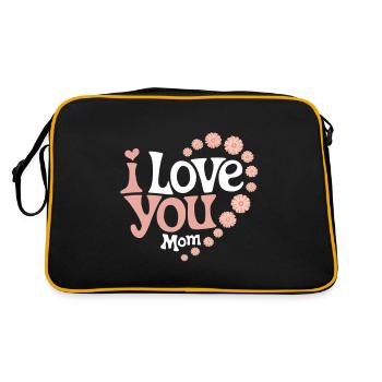 Fête des mères Maman Chère maman maman disant - Sac Retro - noir/or - Dos