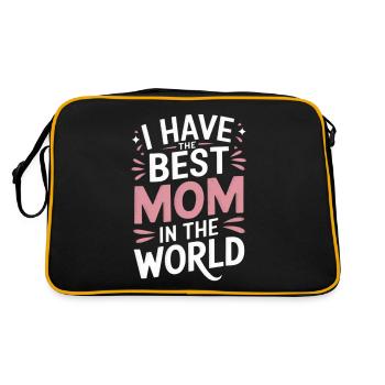 Fête des mères Maman Chère maman maman disant - Sac Retro - noir/or - Dos