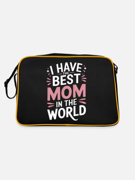 Fête des mères Maman Chère maman maman disant - Sac Retro - noir/or - Dos