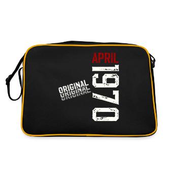 55ème Anniversaire Original Avril Millésime 1970 - Sac Retro - noir/or - Dos