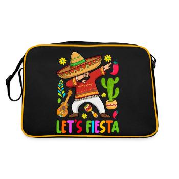 Let's Fiesta - Retro Bag - black/gold - Back