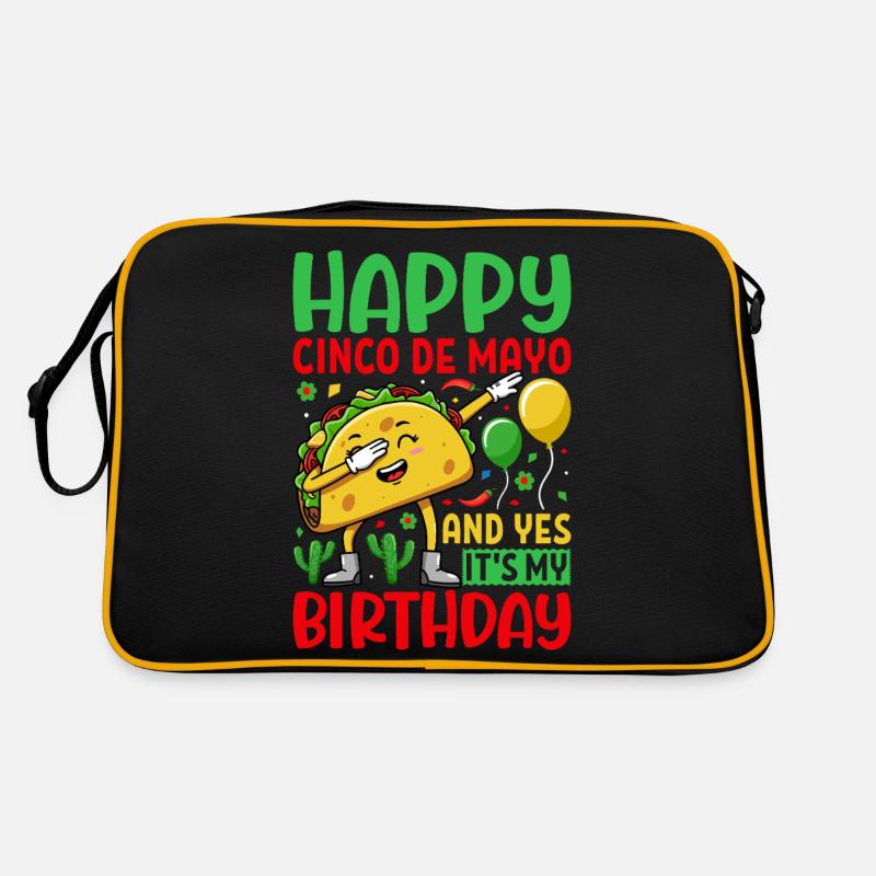 Cinco De Mayo - Retro Tasche - Schwarz/Gold