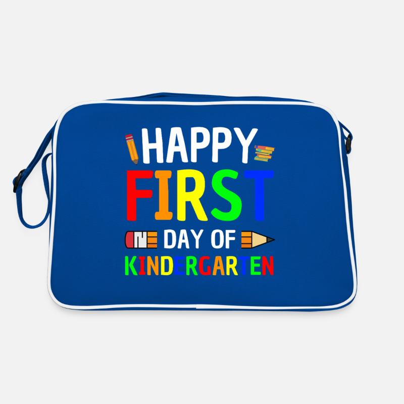First day of kindergarten saying Retro Bag