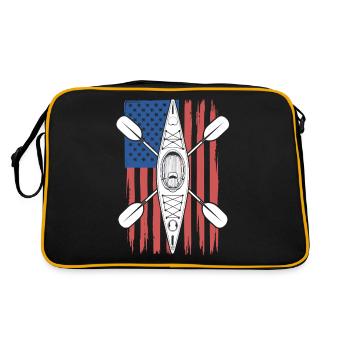 Kayak aventureux avec - Sac Retro - noir/or - Dos