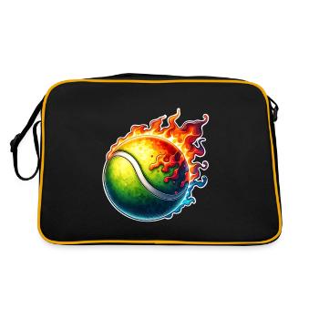 Balle de tennis - Sac Retro - noir/or - Dos