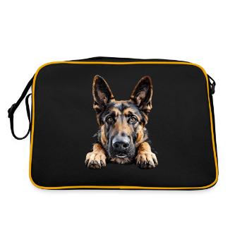 Loyal Berger Allemand Voir - Sac Retro - noir/or - Dos