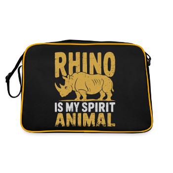 Rhinocéros - Sac Retro - noir/or - Dos