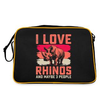 Rhinocéros - Sac Retro - noir/or - Dos