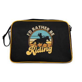 Je préfère rouler - Sac Retro - noir/or - Dos