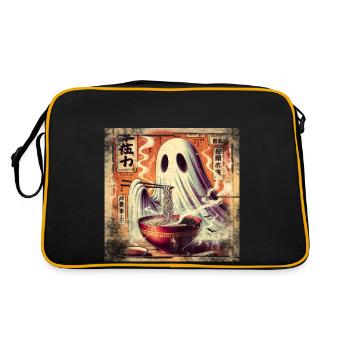 Ramen Ghost Grunge Style d’affiche - Sac Retro - noir/or - Dos